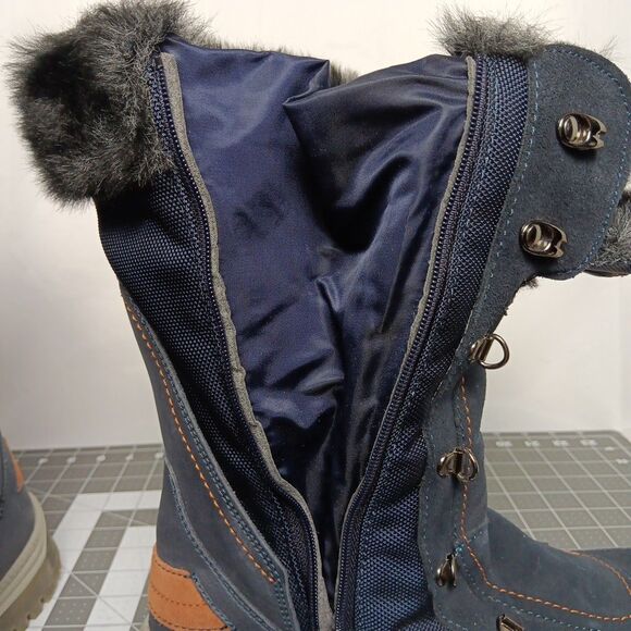 Women's Santana Canada Micah Tall Winter Boots Size 11 Weatherproof Zipper Laced - Picture 10 of 16
